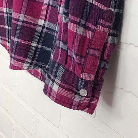 Flannel plaid Original Weatherproof checkers shirt blouse pink - Picture 2 of 12
